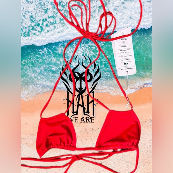 ❤️‍🔥RARE Free People/Anthropologie/RevolveWE ARE HAH Titsy Top Blood Orange - Picture 3 of 5